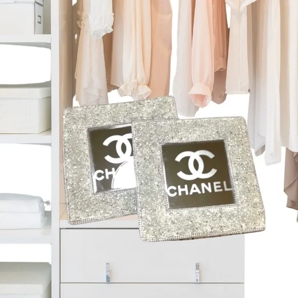 Luxury Designer Inspired Handmade
Hanging Mirror, Silver Glass, Wall Decor - Picture 3 of 11